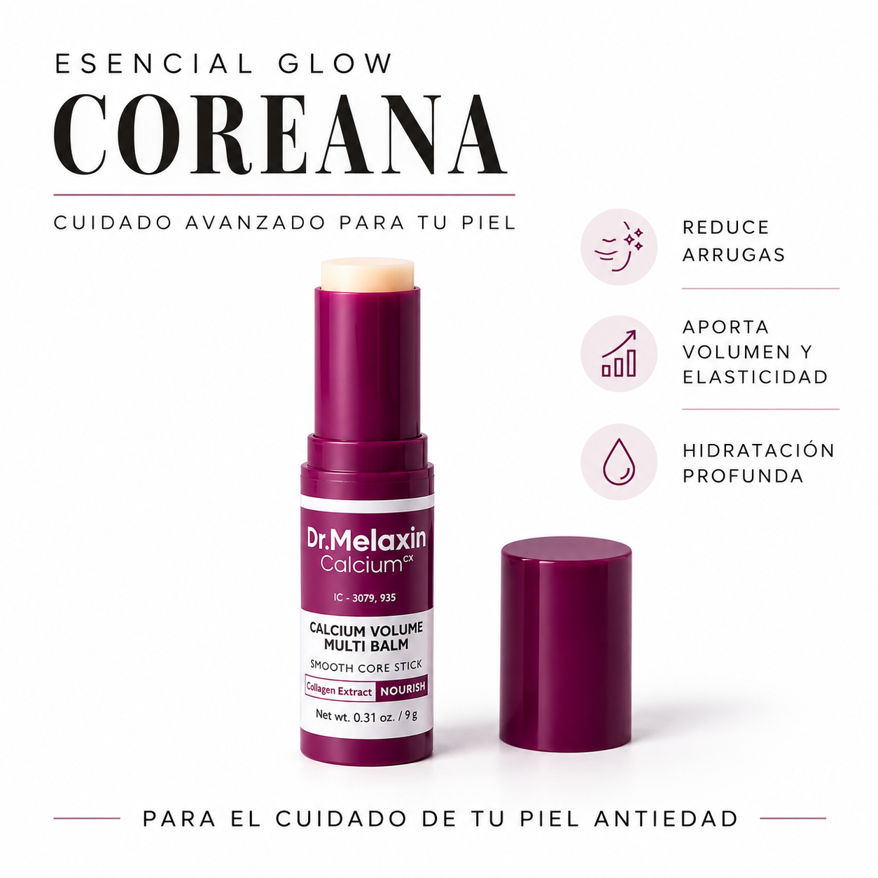 Eterna Glow® – Bálsamo de Calcio en stick