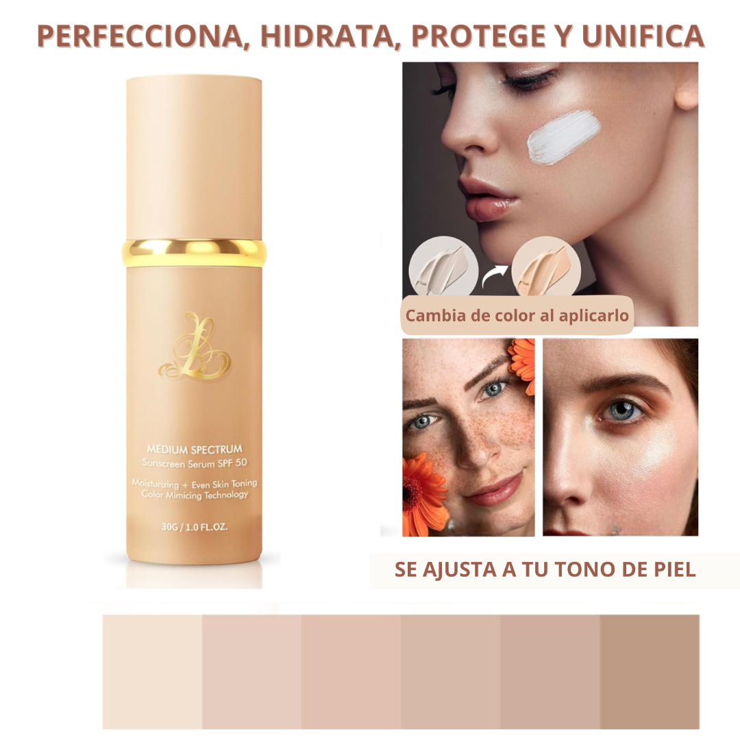 Eterna Glow®-Base de Maquillaje Antiedad SPF 50